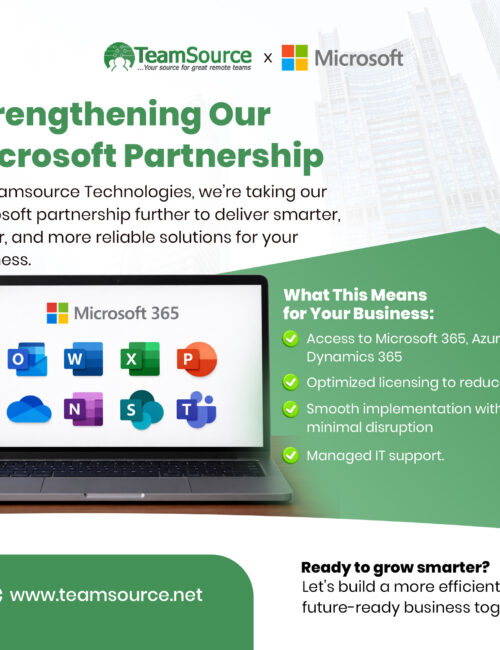 Microsoft flyer, teamsource IT Partners, Lagos, Nigeria